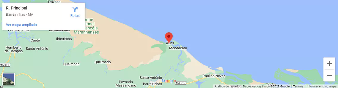 Onde estamos? Atins 4x4